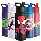 Summit Kids Water Bottle with Straw Lid